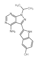 2-(4-氨基-1-异丙基-1H-吡唑并[3,4-D]嘧啶-3-基)-1H-吲哚-5-醇